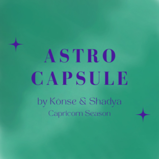 Astro Capsule by Konse and Shadya Karawi Name - Capricorn Season